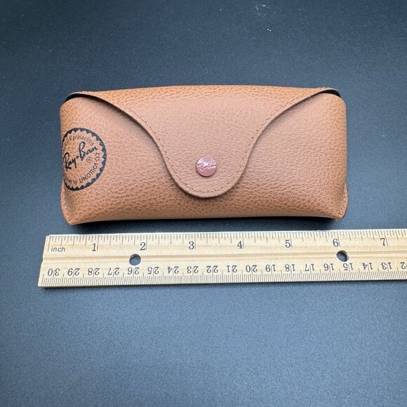 Ray ban Sunglasses Eyeglasses Soft Leather Brown Case ONLY - Picture 7 of 10